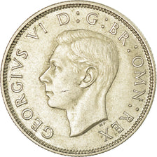 Monnaie, Grande-Bretagne, George VI, Florin, Two Shillings, 1946, TTB+, Argent