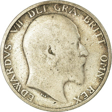 Coin, Great Britain, Edward VII, Shilling, 1906, VF(20-25), Silver, KM:800