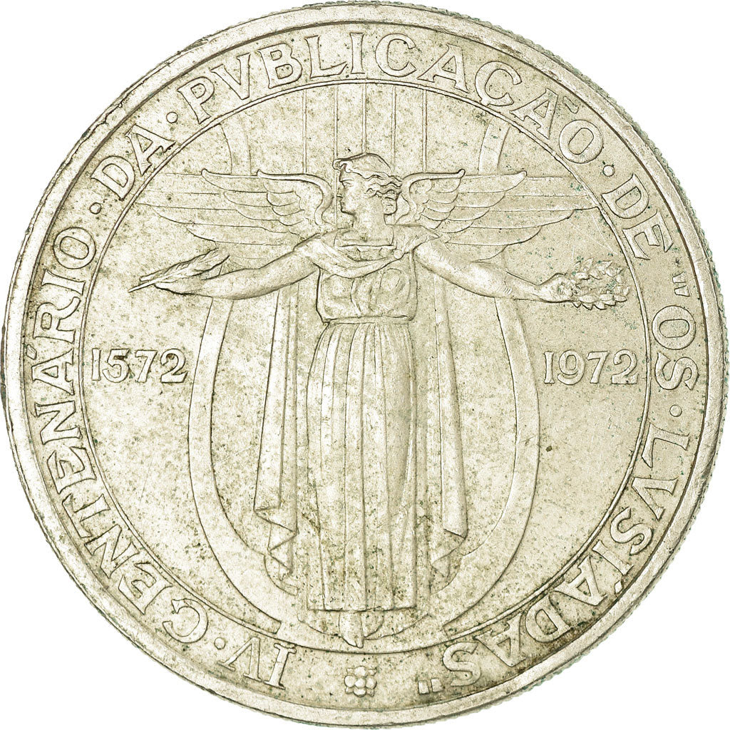 Coin, Portugal, 50 Escudos, 1972, AU(55-58), Silver, KM:602
