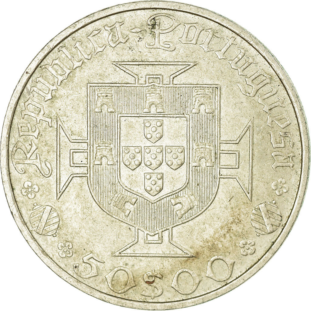 Coin, Portugal, 50 Escudos, 1969, AU(50-53), Silver, KM:598
