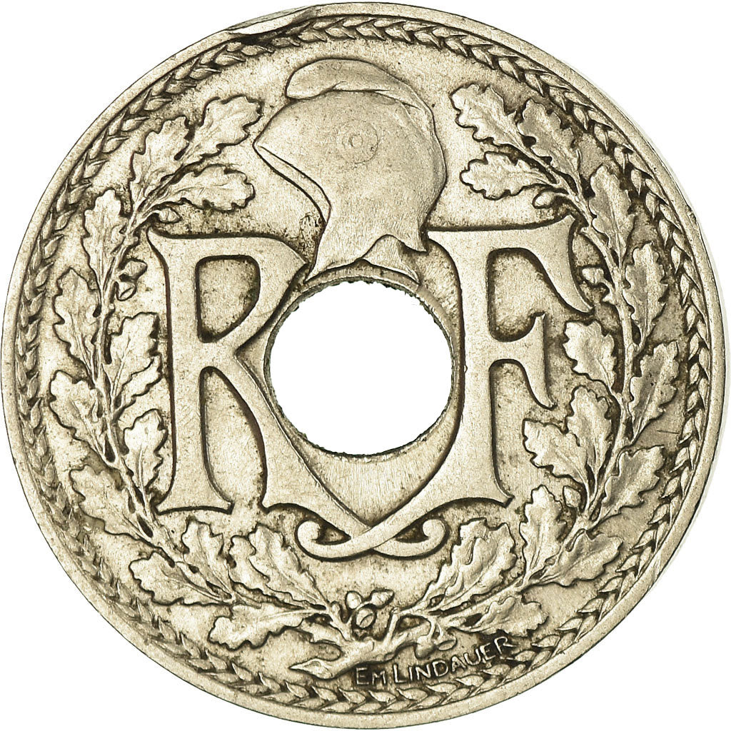 Moneda, Francia, Lindauer, 25 Centimes, 1914, MBC, Níquel, KM:867, Gadoury:379