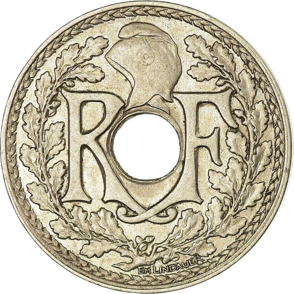 Moneta, Francia, Lindauer, 25 Centimes, 1914, BB+, Nichel, KM:867, Gadoury:379