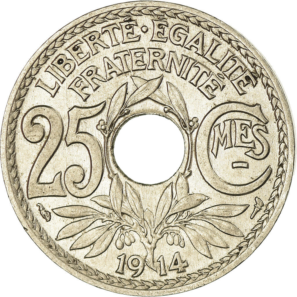 Monnaie, France, Lindauer, 25 Centimes, 1914, SUP, Nickel, Gadoury:379, KM:867