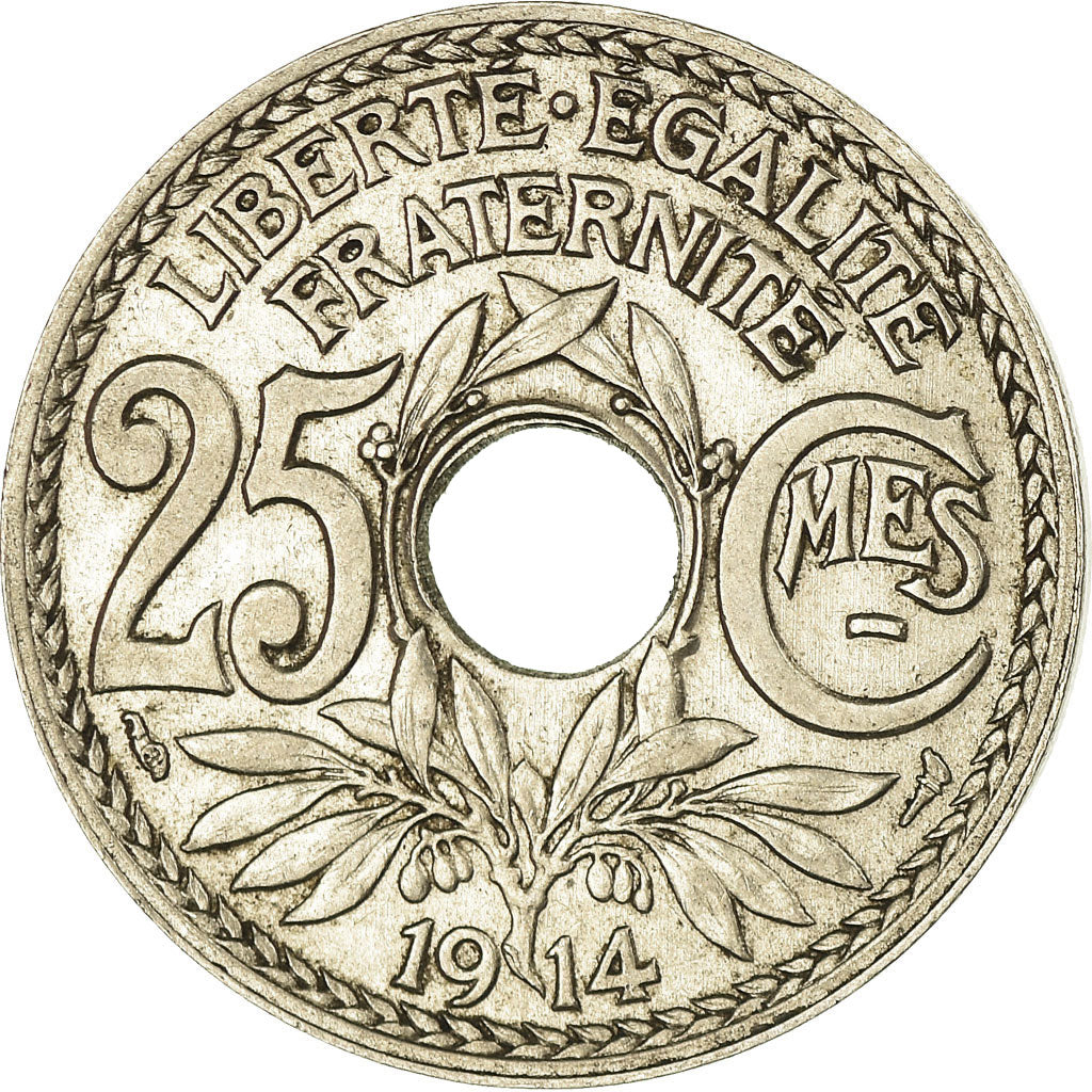 Monnaie, France, Lindauer, 25 Centimes, 1914, SUP, Nickel, Gadoury:379, KM:867