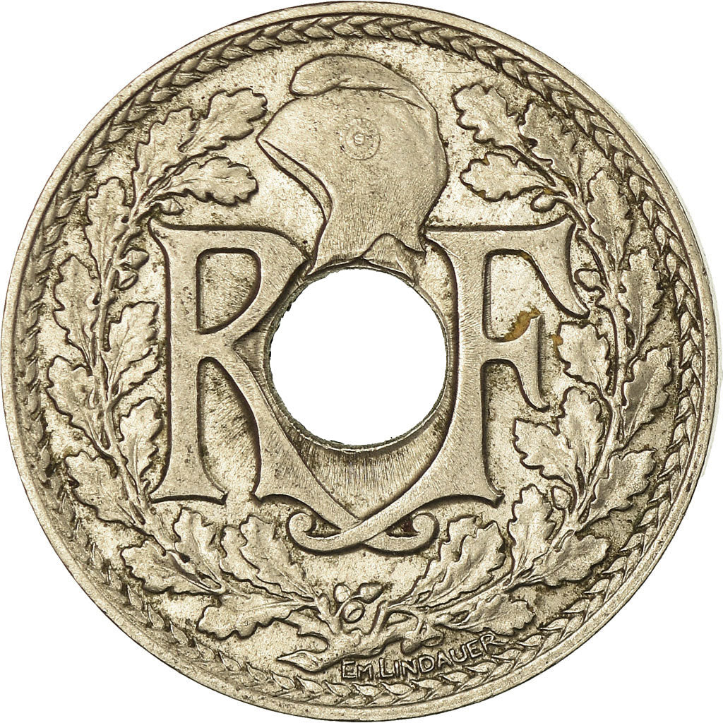 Coin, France, Lindauer, 25 Centimes, 1915, AU(50-53), Nickel, KM:867, Le