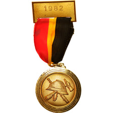 Belgien, Congrès des Sapeurs Pompiers, Quiévrain, Medaille, 1982, Excellent