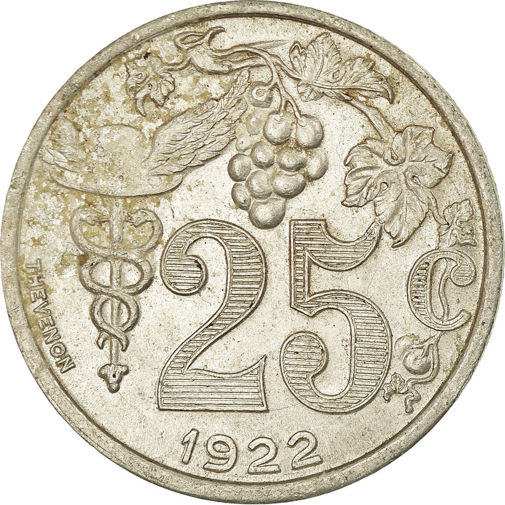 Coin, France, Union des Commerçants Détaillants, Epernay, 25 Centimes, 1922