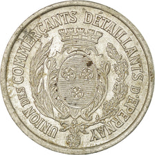 Moneta, Francia, Union des Commerçants Détaillants, Epernay, 25 Centimes