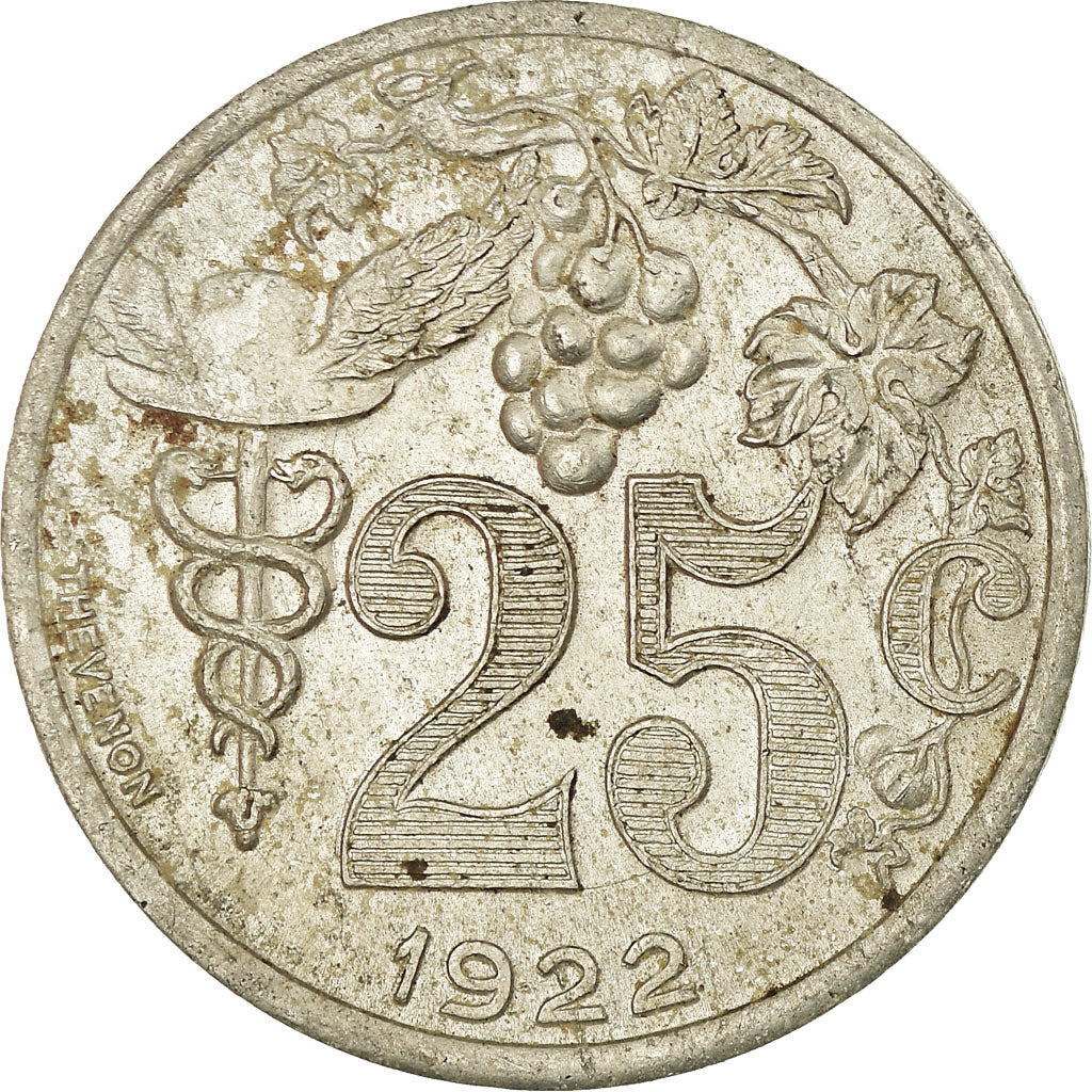 Moneta, Francia, Union des Commerçants Détaillants, Epernay, 25 Centimes