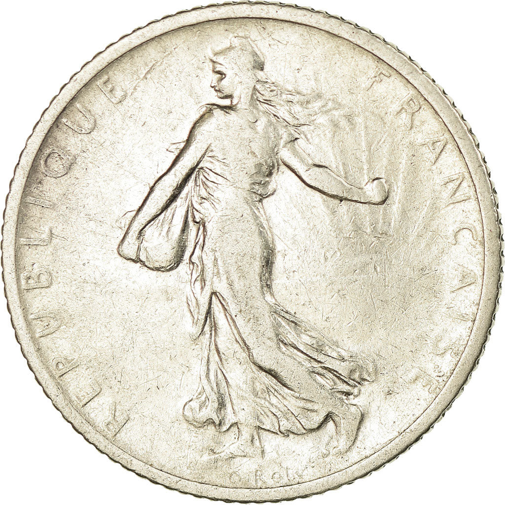 Coin, France, Semeuse, Franc, 1906, Paris, VF(30-35), Silver, KM:844.1, Le