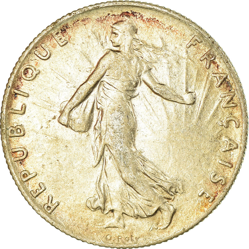 Moneta, Francia, Semeuse, 50 Centimes, 1902, Paris, SPL-, Argento, KM:854