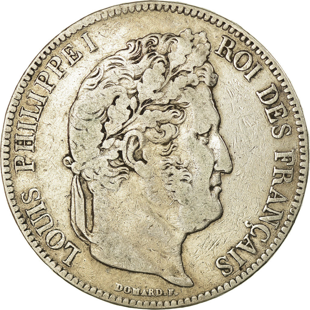 Monnaie, France, Louis-Philippe, 5 Francs, 1839, Bordeaux, TB+, Argent