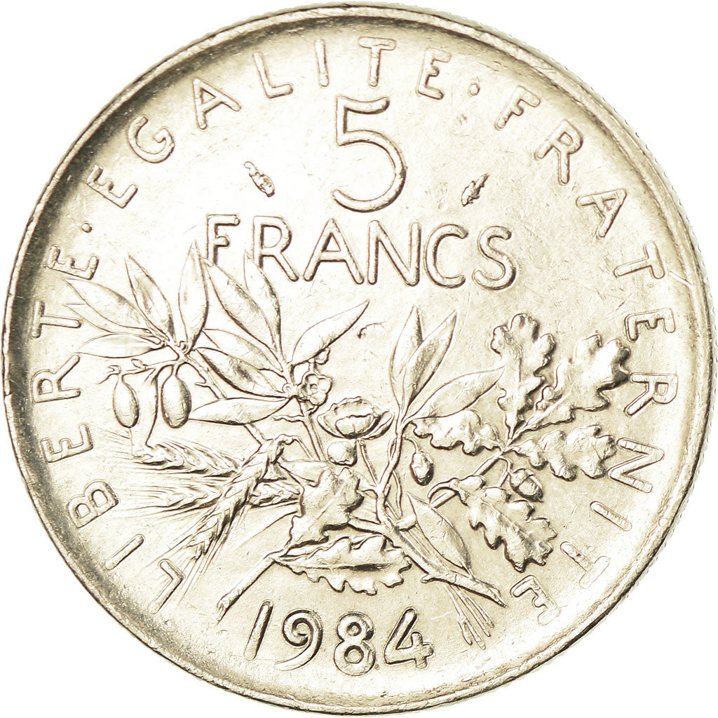 Coin, France, Semeuse, 5 Francs, 1984, Paris, MS(60-62), Nickel Clad