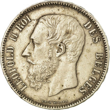 Coin, Belgium, Leopold II, 5 Francs, 5 Frank, 1870, EF(40-45), Silver, KM:24