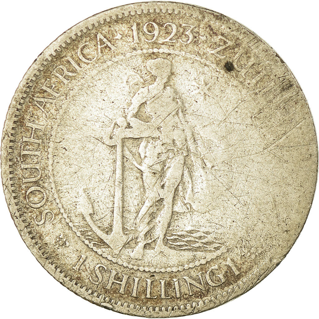 Moneta, Sudafrica, George V, Shilling, 1923, MB, Argento, KM:17.1