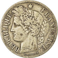 Monnaie, France, Cérès, 2 Francs, 1873, Paris, TTB, Argent, Gadoury:530a