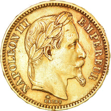 Münze, Frankreich, Napoleon III, Napoléon III, 20 Francs, 1861, Paris, SS