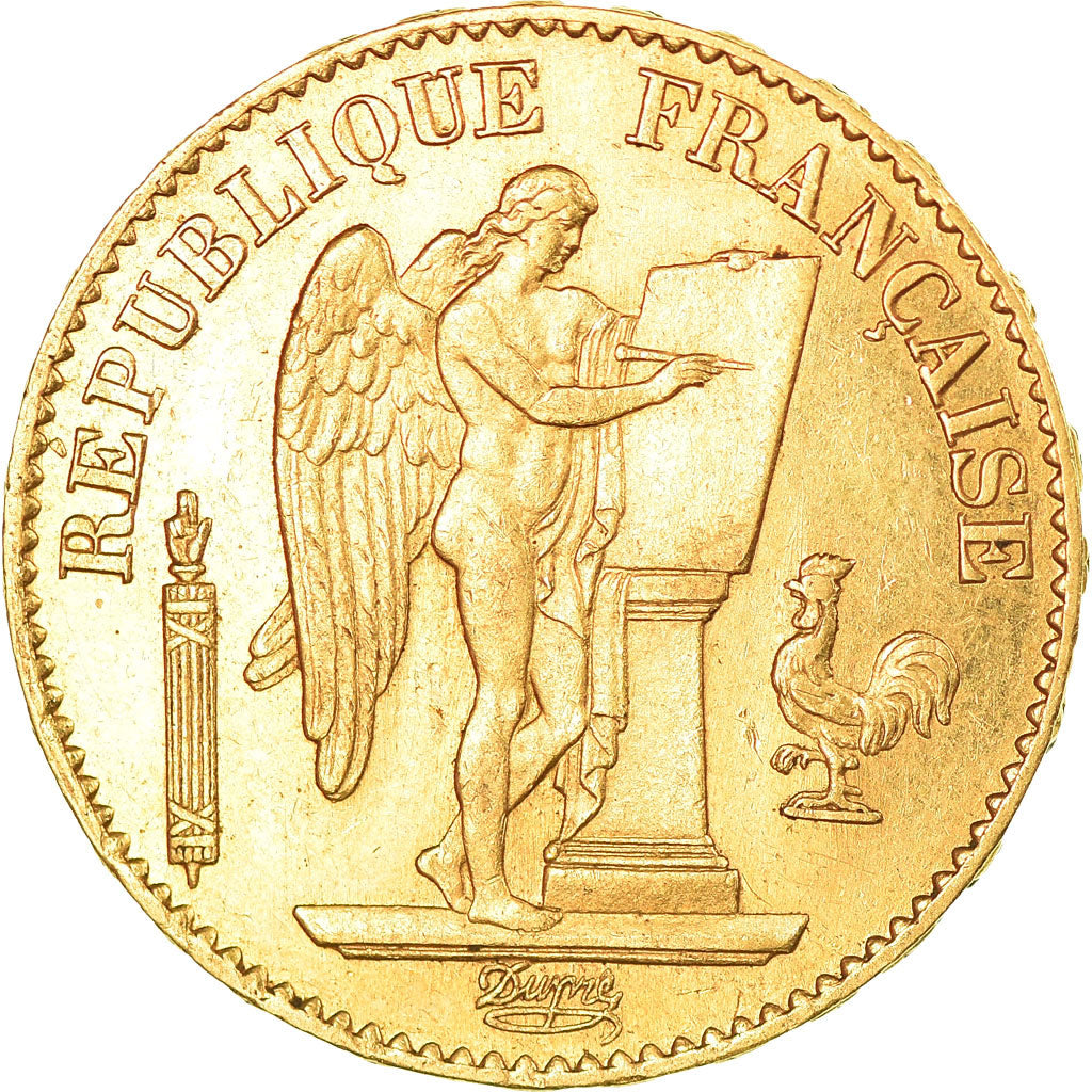 Coin, France, Génie, 20 Francs, 1875, Paris, AU(55-58), Gold, KM:825