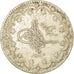 Coin, Turkey, Abdul Hamid II, 20 Kurush, 1877, Qustantiniyah, VF(30-35), Silver