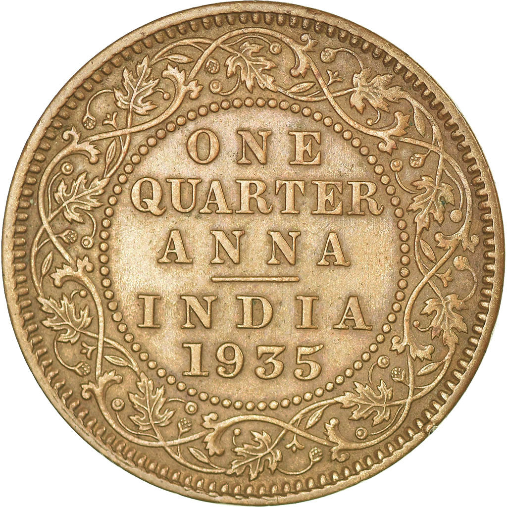Monnaie, INDIA-BRITISH, George V, 1/4 Anna, 1935, SUP, Bronze, KM:512