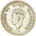 Coin, INDIA-BRITISH, George VI, 1/2 Rupee, 1944, EF(40-45), Silver, KM:552