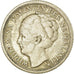 Coin, Curacao, 1/4 Gulden, 1944, Denver, USA, EF(40-45), Silver, KM:44
