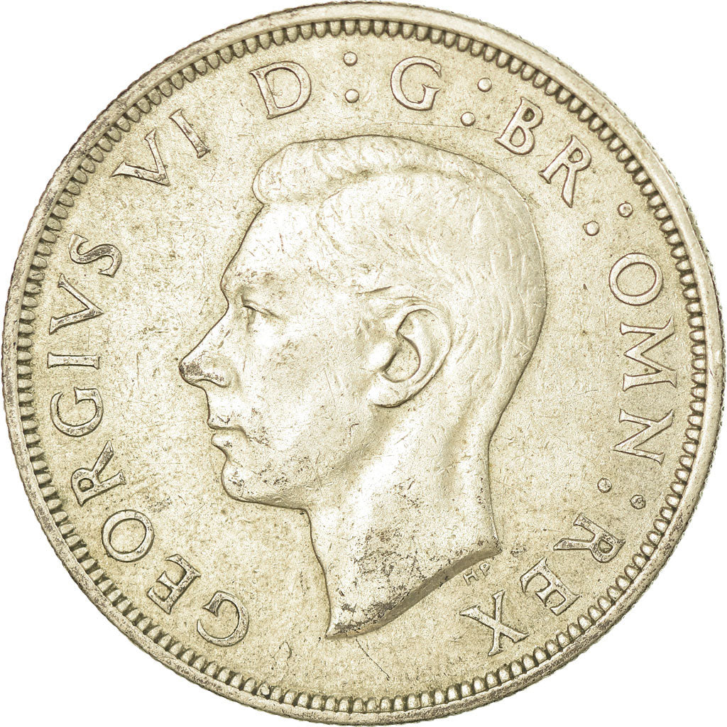 Coin, Great Britain, George VI, 1/2 Crown, 1945, EF(40-45), Silver, KM:856