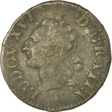 Munten, Frankrijk, Liard, 1789, Lille, FR, Koper, KM:585.14, Gadoury:348