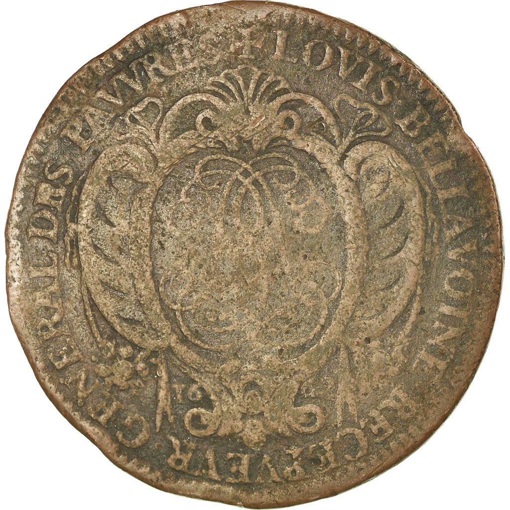 France, Token, Royal, Louis Bellavoine, receveur génrale des pauvres, 1662