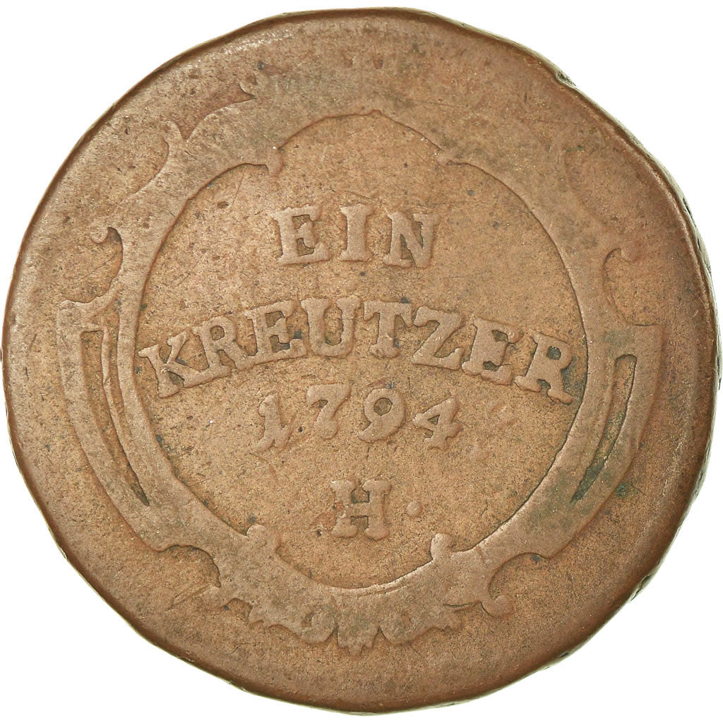 Munten, Duitse staten, FURTHER AUSTRIA, Franz II, Kreutzer, 1794, G, FR, Koper