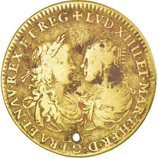 France, Jeton, SERIE MUNICIPALE - Louis XIV 9 AVG 1664, 1664, B+, Laiton