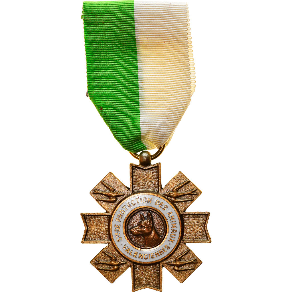 Francia, Société de Protection des Animaux, Valenciennes, medaglia, Eccellente