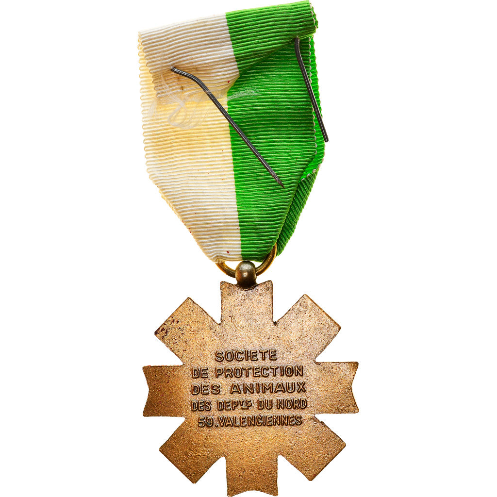 Francia, Société de Protection des Animaux, Valenciennes, medaglia, Eccellente