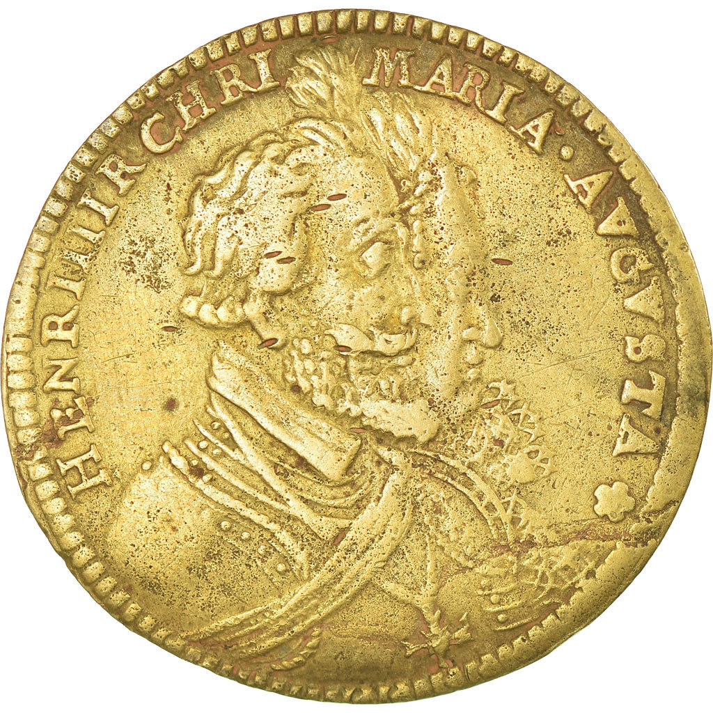 France, Token, Royal, Henry IV, EF(40-45), Brass