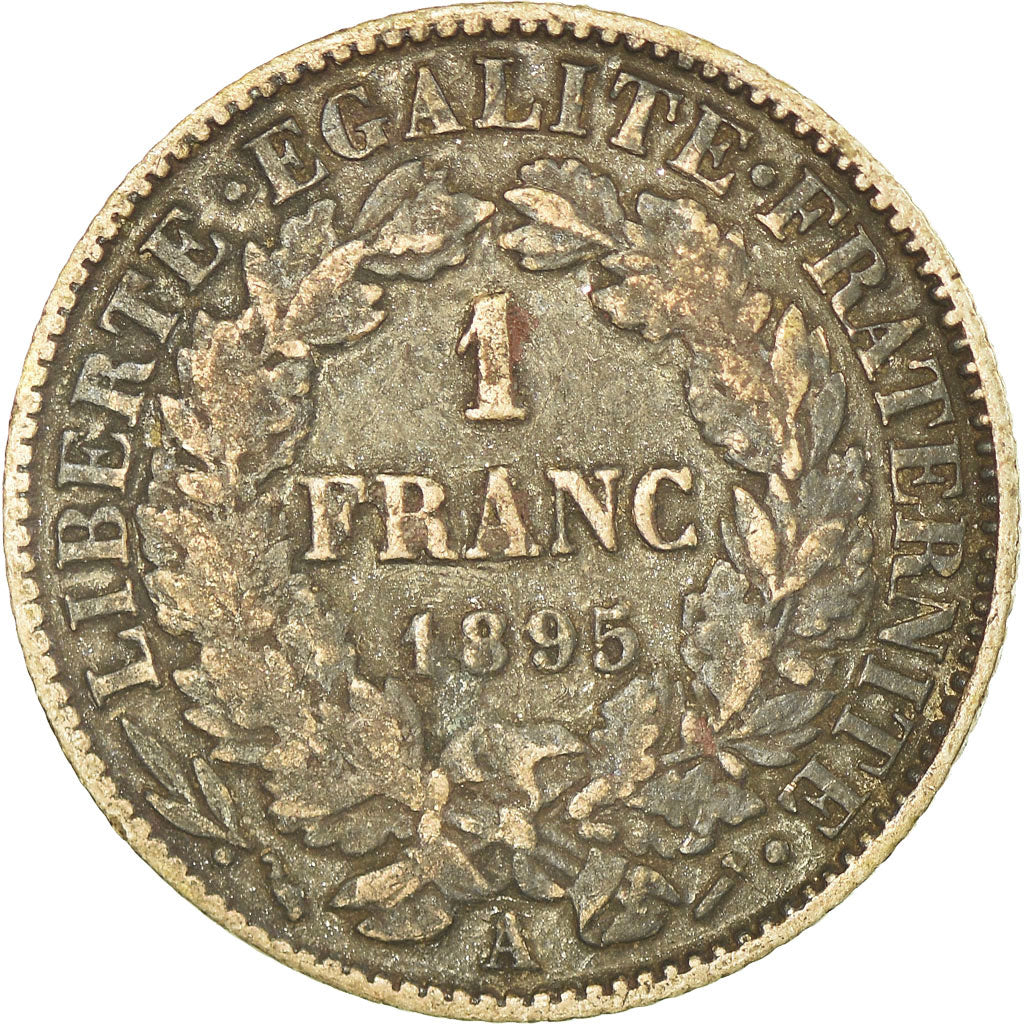 Coin, France, Cérès, Franc, 1895, Paris, EF(40-45), Silver, KM:822.1