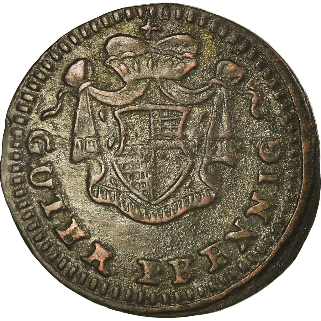 Coin, German States, BRANDENBURG-BAYREUTH, Friedrich, Pfennig, 1751, AU(50-53)