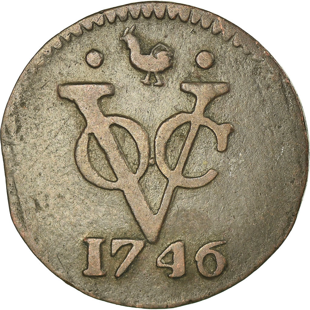 Coin, NETHERLANDS EAST INDIES, Duit, 1746, VF(30-35), Copper, KM:131
