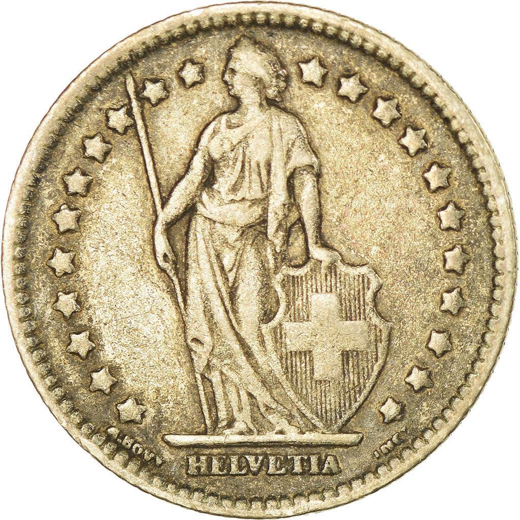 Coin, Switzerland, Franc, 1921, Bern, VF(30-35), Silver, KM:24