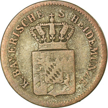 Monnaie, Etats allemands, BAVARIA, Ludwig II, Kreuzer, 1866, TTB, Argent, KM:873