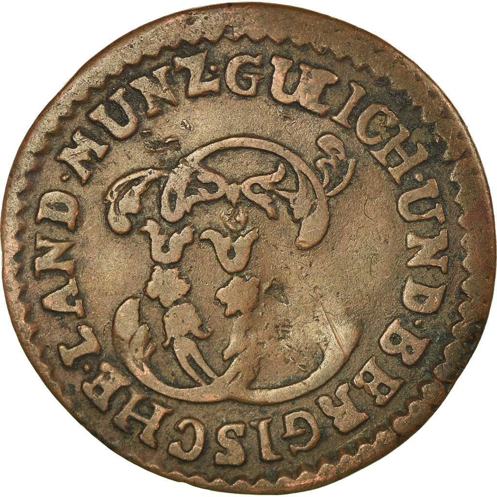 Coin, German States, JULICH-BERG, Karl Theodor, 1/4 Stüber, 1785, VF(30-35)