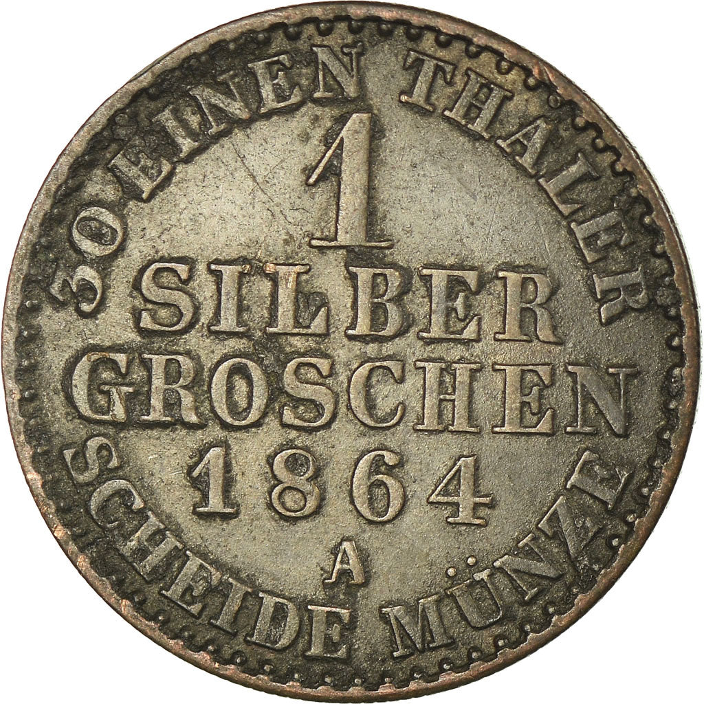 Monnaie, Etats allemands, PRUSSIA, Wilhelm I, Groschen, 1864, Berlin, SUP