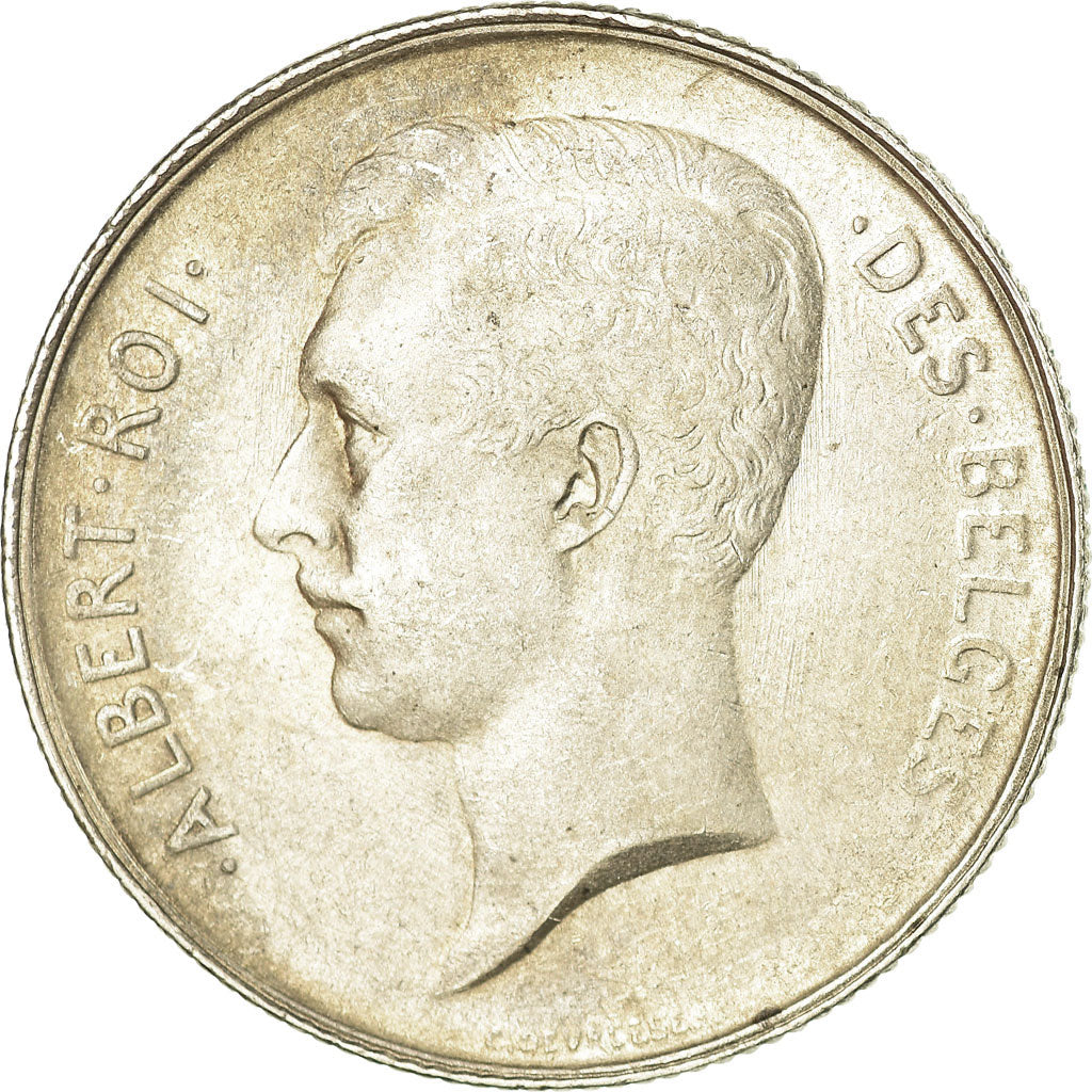 Coin, Belgium, 2 Francs, 2 Frank, 1912, AU(50-53), Silver, KM:74