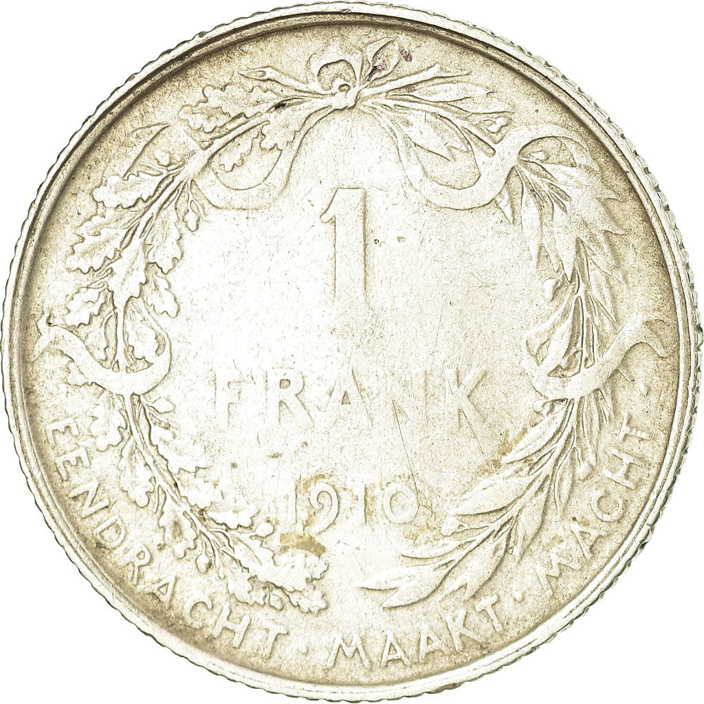 Coin, Belgium, Franc, 1910, VF(30-35), Silver, KM:73.1