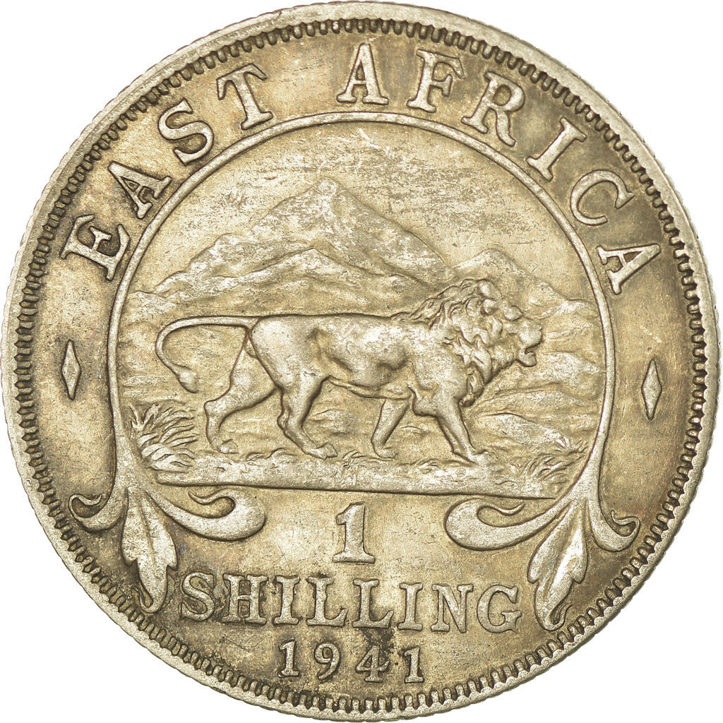 Coin, EAST AFRICA, George VI, Shilling, 1941, AU(55-58), Silver, KM:28.2