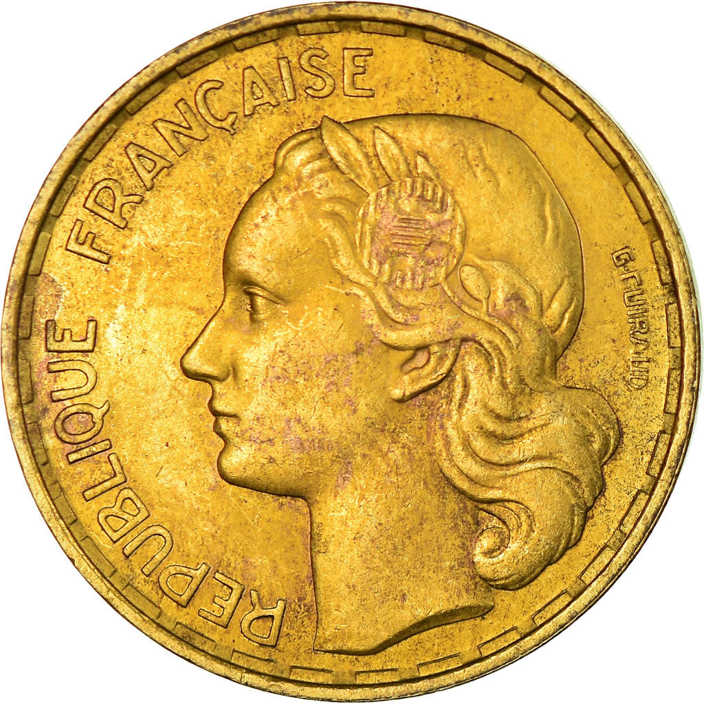 Moneta, Francia, Guiraud, 50 Francs, 1954, Paris, SPL-, Alluminio-bronzo