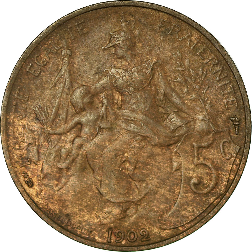 Coin, France, Dupuis, 5 Centimes, 1902, Paris, AU(55-58), Bronze, KM:842