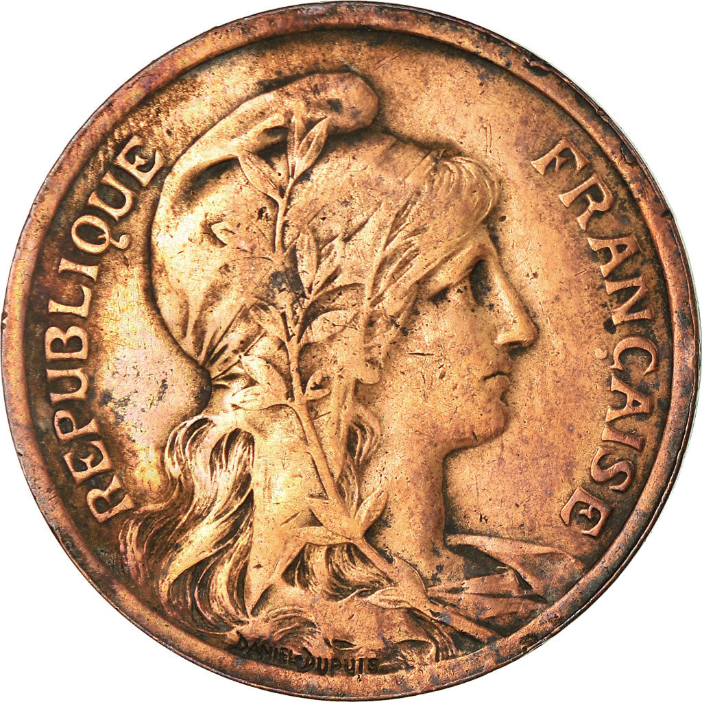 Coin, France, Dupuis, 10 Centimes, 1921, Paris, VF(30-35), Bronze, KM:843, Le