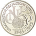 Coin, France, ONU, 5 Francs, 1995, Paris, MS(60-62), Nickel Clad Copper-Nickel