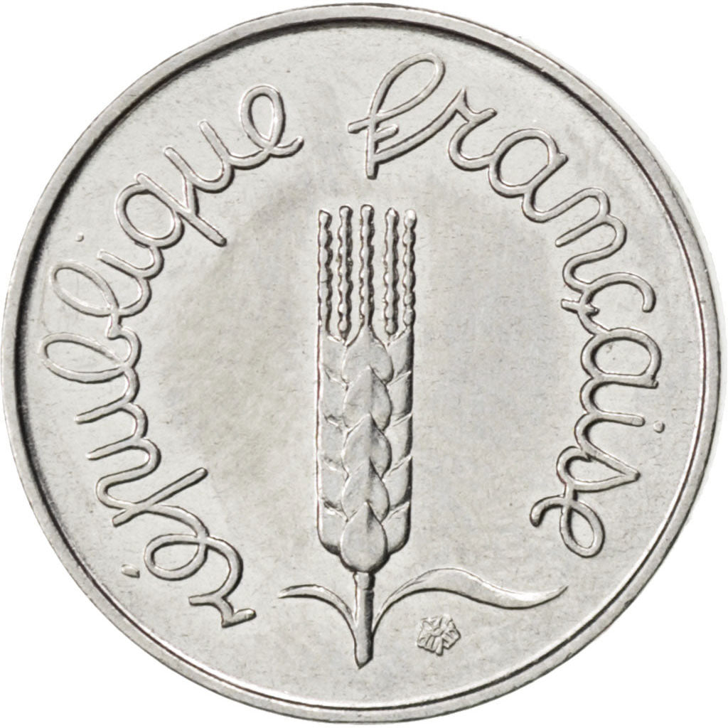 FRANCE, Épi, Centime, 1963, Paris, KM #928, EF(40-45), Stainless Steel, 15, ...