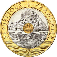 Coin, France, Mont Saint Michel, 20 Francs, 2001, Paris, MS(65-70)